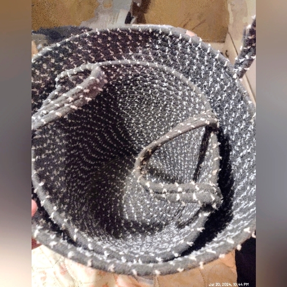 2 Haystack Mountain Coiled Rope Storage Baskets - Picture 3 of 7